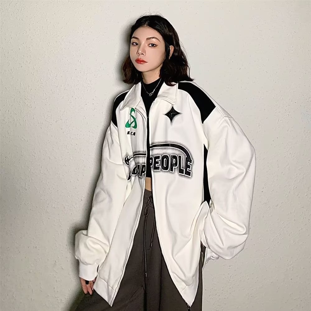 Zipper Sweater American Casual Sports Jacket - Image 10