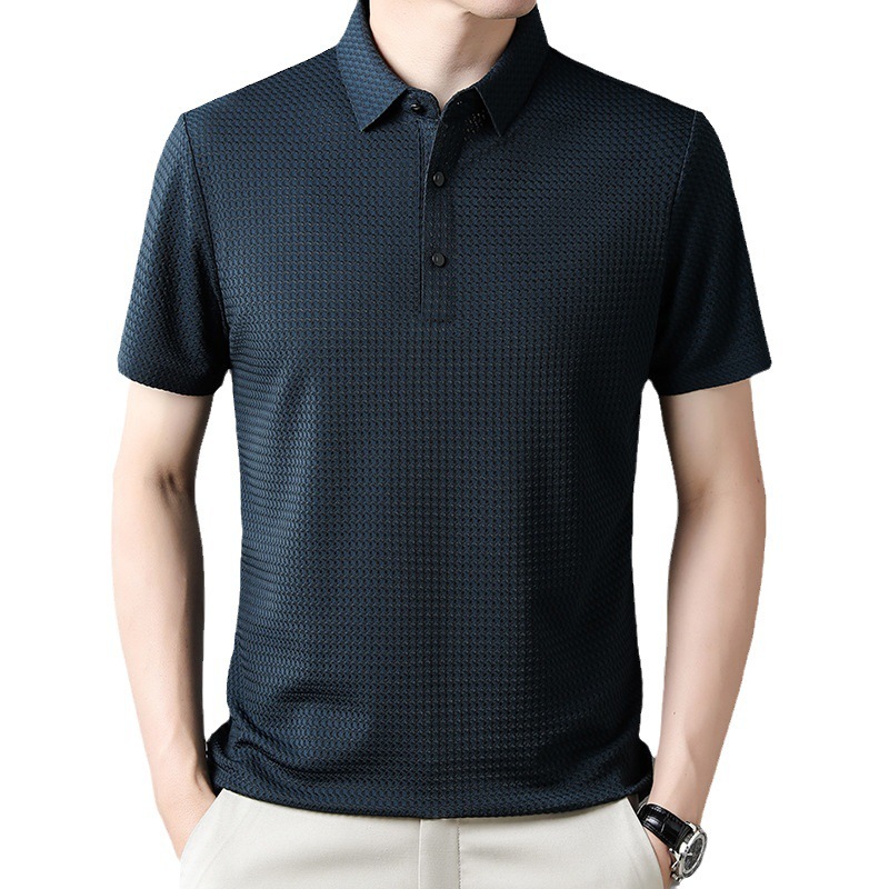 Summer Men's Short-sleeved Youth Casual Polo Collar Polo Shirt - Image 4