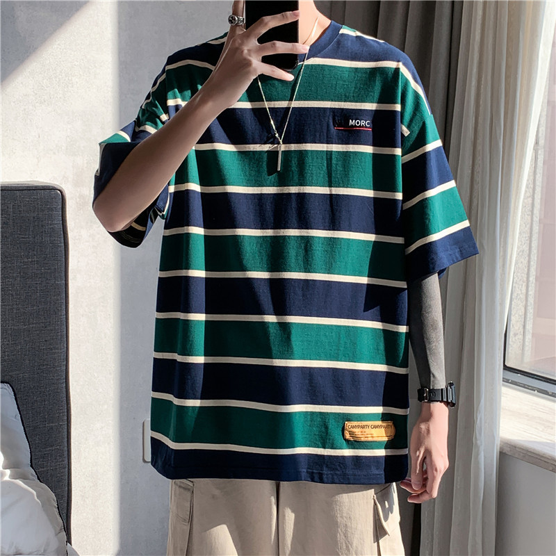 Summer loose striped short sleeve t-shirt - Image 5