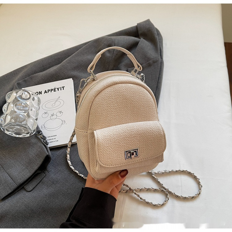 Korean Style Solid Color High-end British Casual Backpack - Image 5