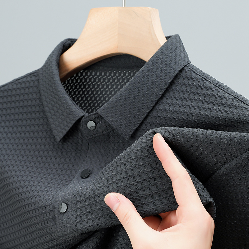 Summer Men's Short-sleeved Youth Casual Polo Collar Polo Shirt - Image 10