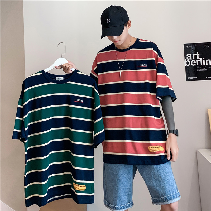 Summer loose striped short sleeve t-shirt - Image 6