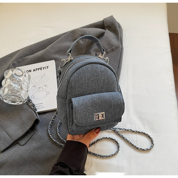 Korean Style Solid Color High-end British Casual Backpack - Image 8
