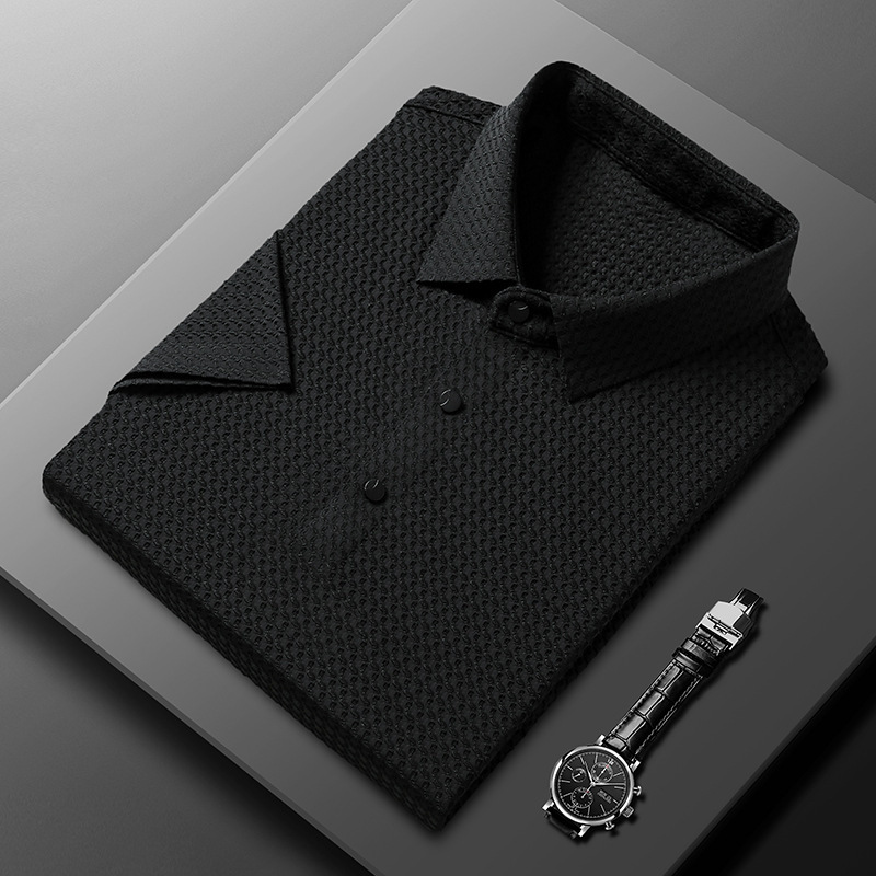 Summer Men's Short-sleeved Youth Casual Polo Collar Polo Shirt - Image 9