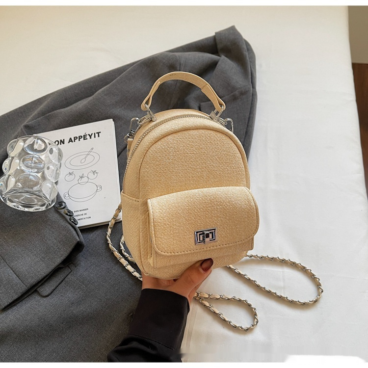 Korean Style Solid Color High-end British Casual Backpack - Image 3