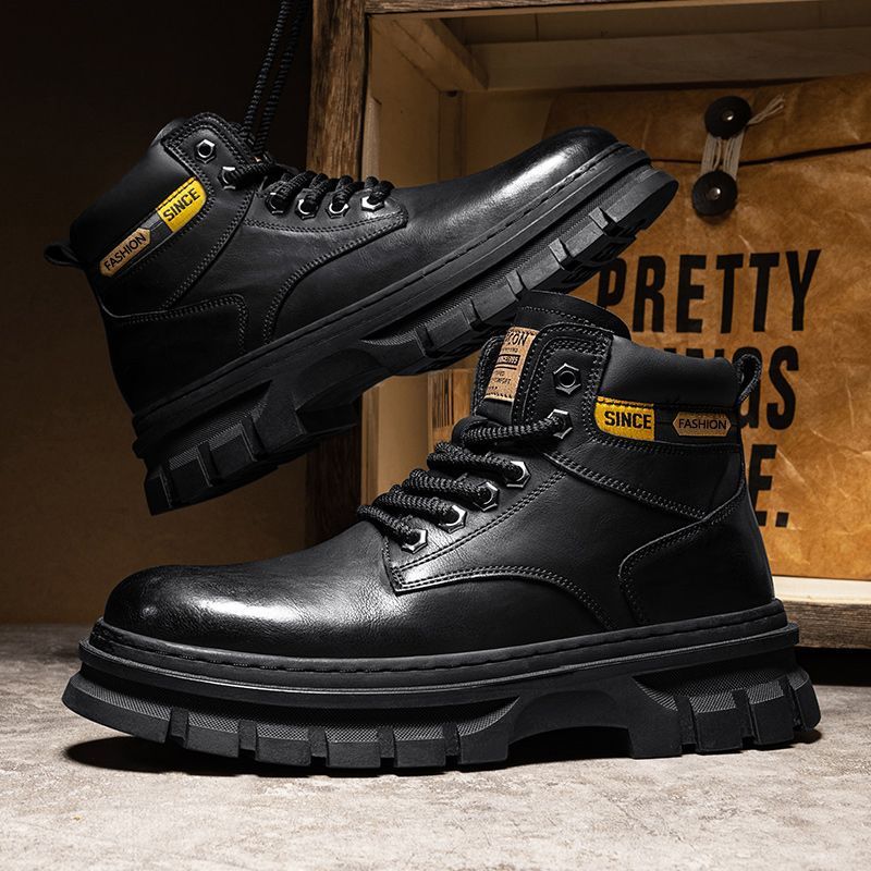 Martin Boots Men Trendy High Top British Working Wear - Image 3
