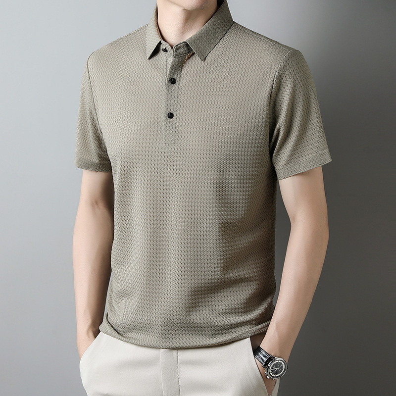 Summer Men's Short-sleeved Youth Casual Polo Collar Polo Shirt - Image 6