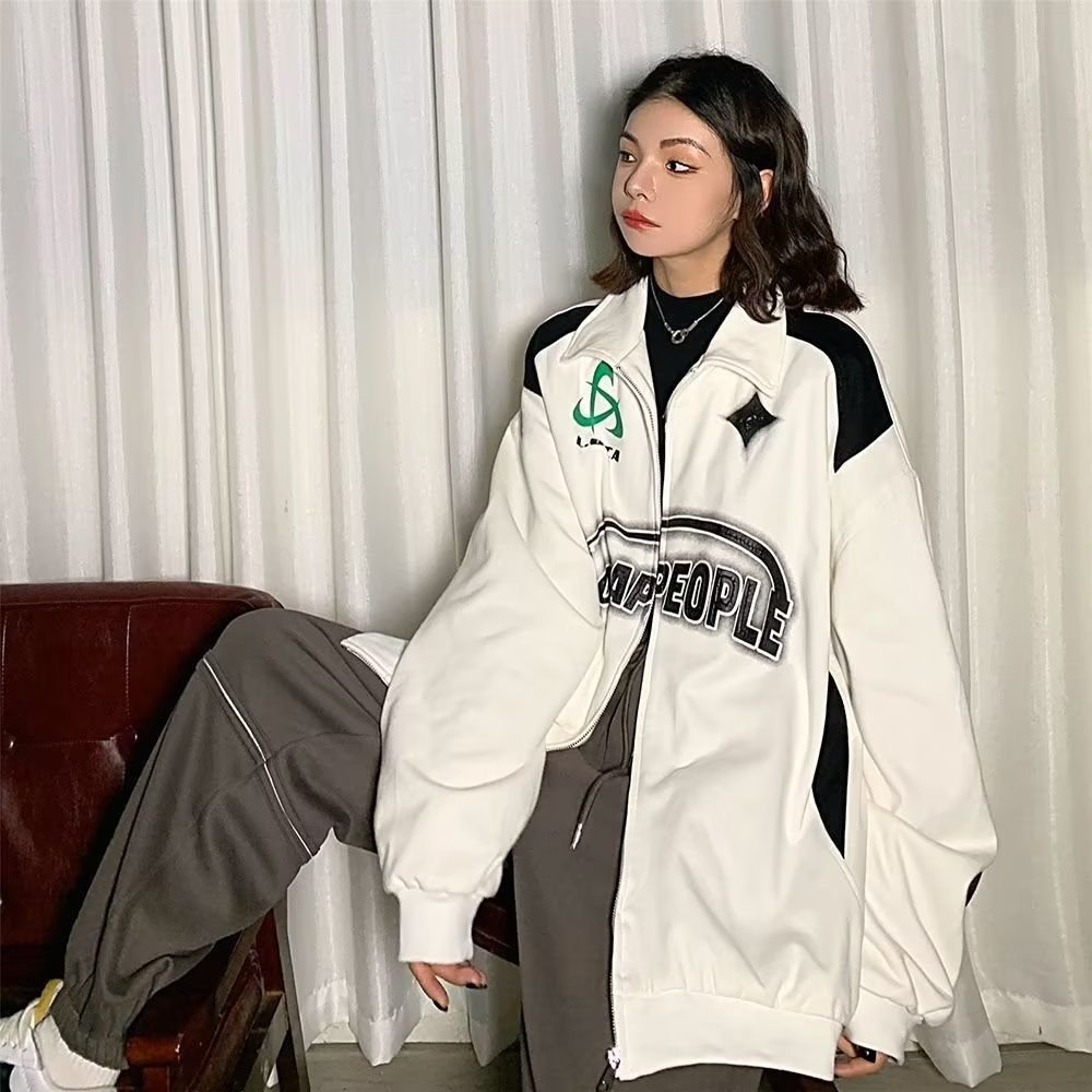 Zipper Sweater American Casual Sports Jacket - Image 4